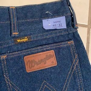 Vintage 70’s-80’s Wrangler USA made denim jeans 40x32 NWOT regular fit 945PWO